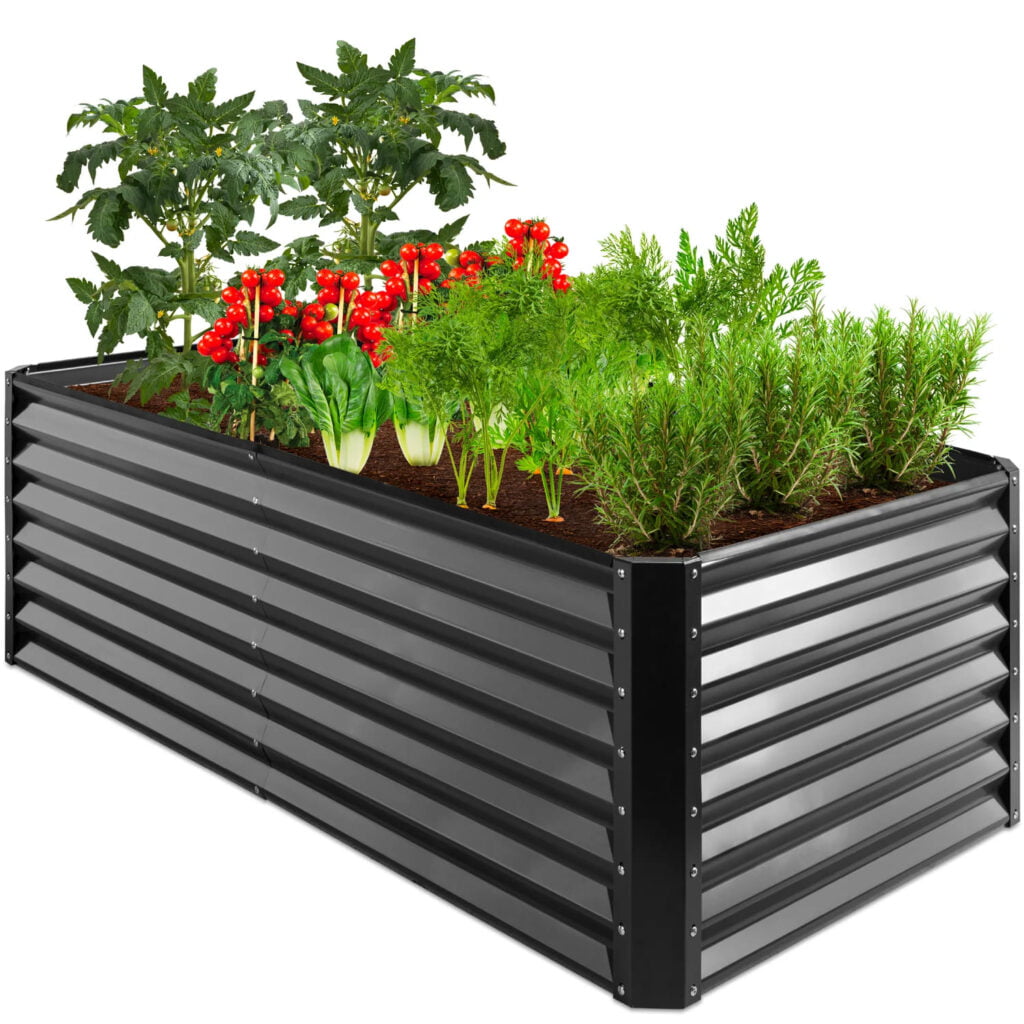 Outdoor Metal Raised Garden Bed for Vegetables