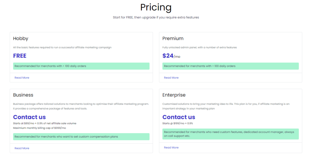 Goaffpro pricing