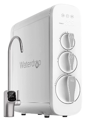 800 GPD Tankless RO System with UV Sterilizing Light and Smart Faucet - Waterdrop G3P800