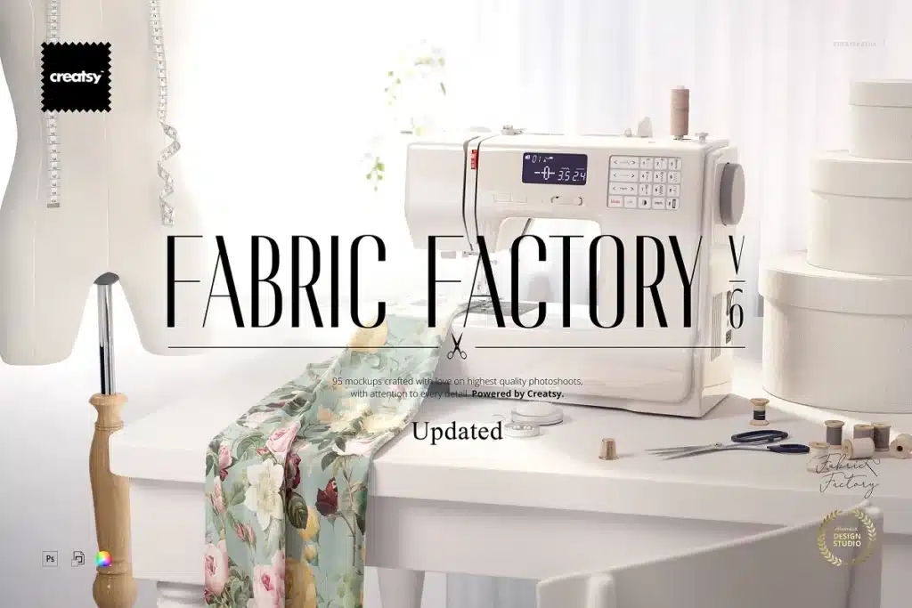 Creative Market Fabric Factory v.6 Mockup Bundle