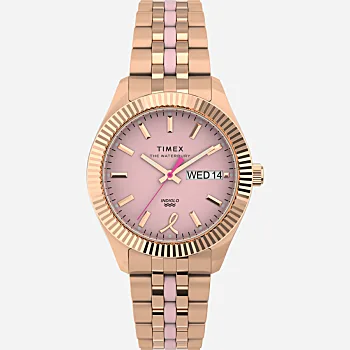Timex Legacy Boyfriend x BCRF 36mm Stainless Steel Bracelet Watch