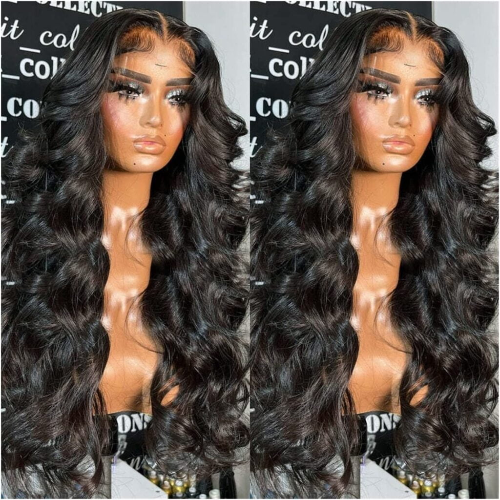 UNice Glueless Crystal Lace Pre Plucked Super Full Closure Body Wave Wigs Invisible HD Lace Melted Match All Skin Color