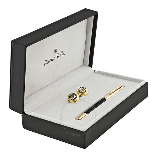 PICASSO AND COGold Plated Ballpoint Pen and Cufflink Set