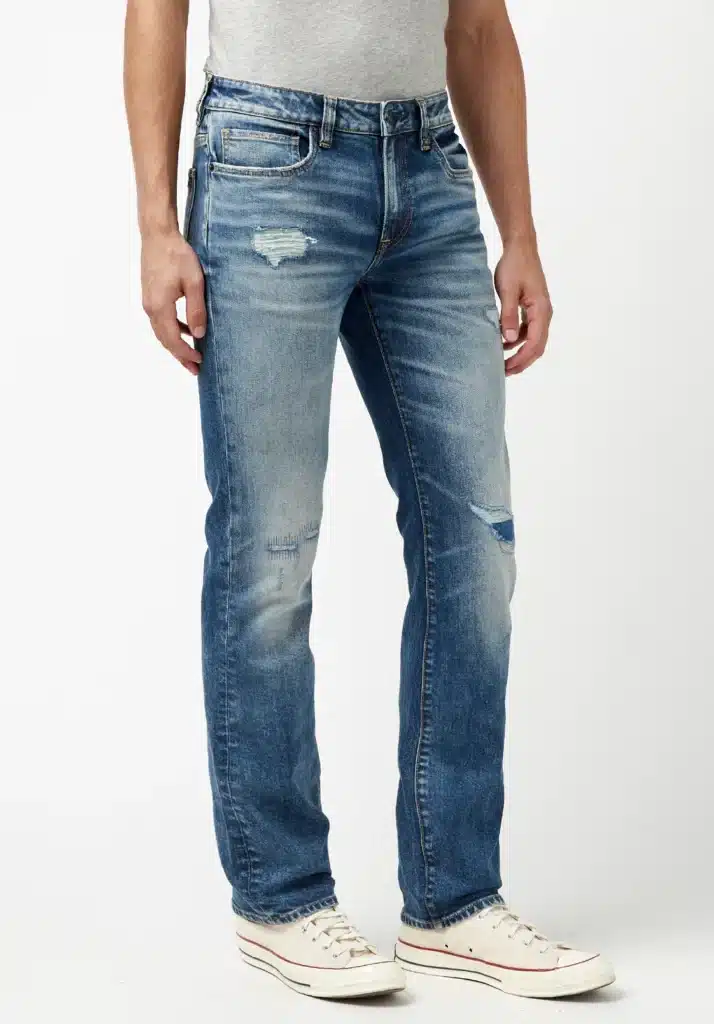 Repaired Straight Six Jeans BM22881