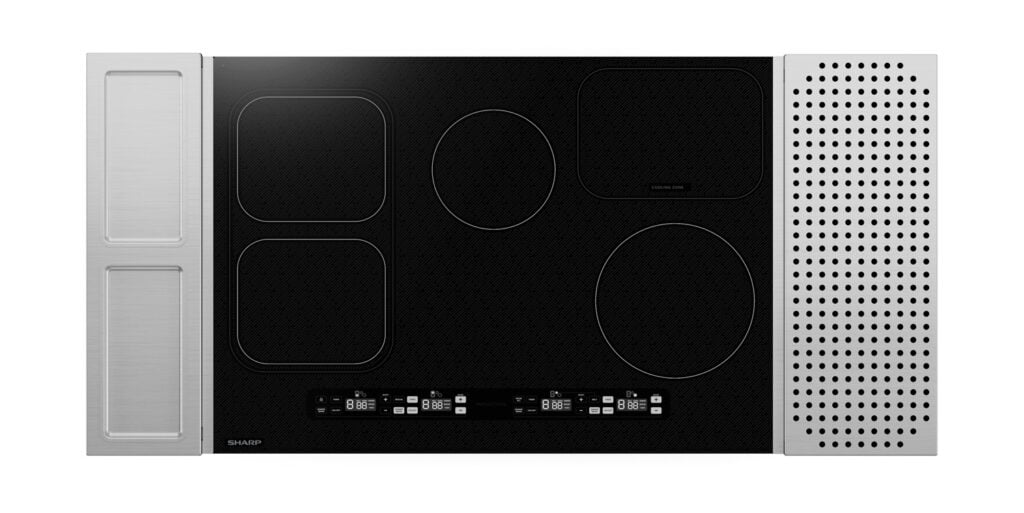 Sharp 30 in. Induction Cooktop with Side Accessories SCH3043GB