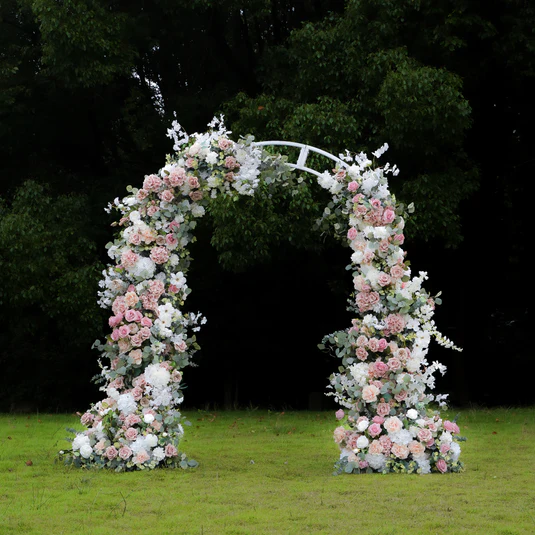LuLu 2023 New Wedding Party Background Floral Arch Decoration 1