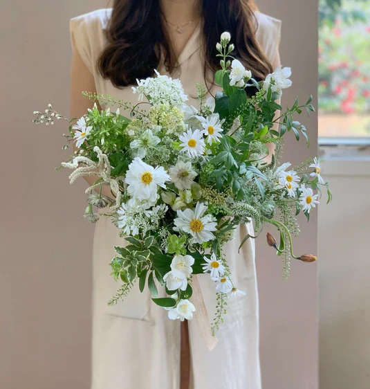 White Daisy Wedding Bouquet