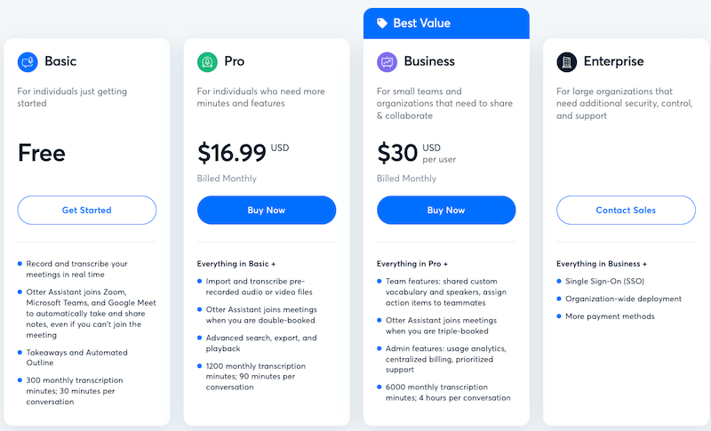 Otter AI Review: Plans & Pricing 